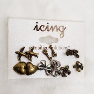 Icing NWT Sensitive Solutions Earring Set